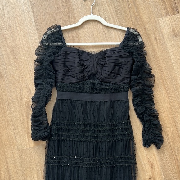 Self Portrait dot mesh midi dress - Picture 3 of 5